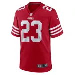Men's San Francisco 49ers Christian McCaffrey Scarlet Game Player Jersey