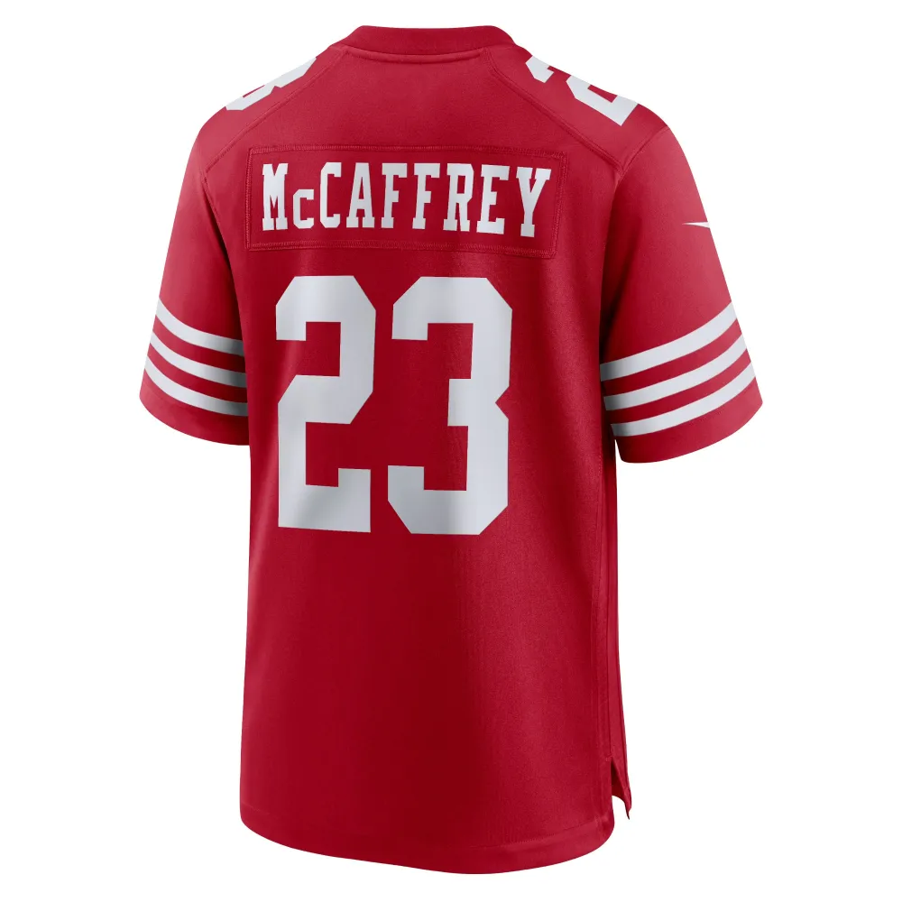 Men's San Francisco 49ers Christian McCaffrey Scarlet Game Player Jersey