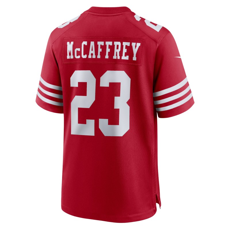 Men's San Francisco 49ers Christian McCaffrey Scarlet Game Player Jersey
