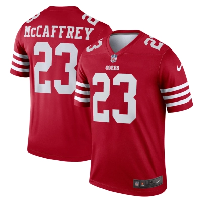 Men's San Francisco 49ers Christian McCaffrey Scarlet Legend Jersey 01