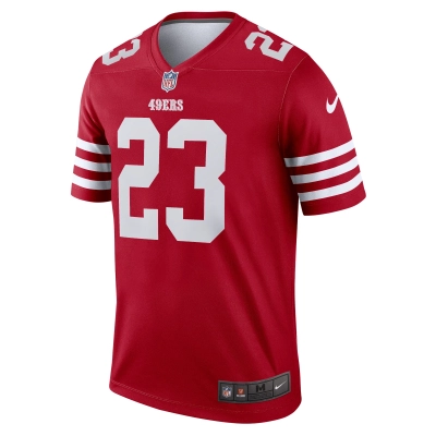 Men's San Francisco 49ers Christian McCaffrey Scarlet Legend Jersey 02