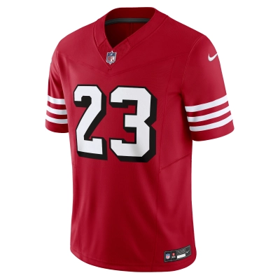 Men's San Francisco 49ers Christian McCaffrey Scarlet Vapor F.U.S.E. Limited Jersey 02