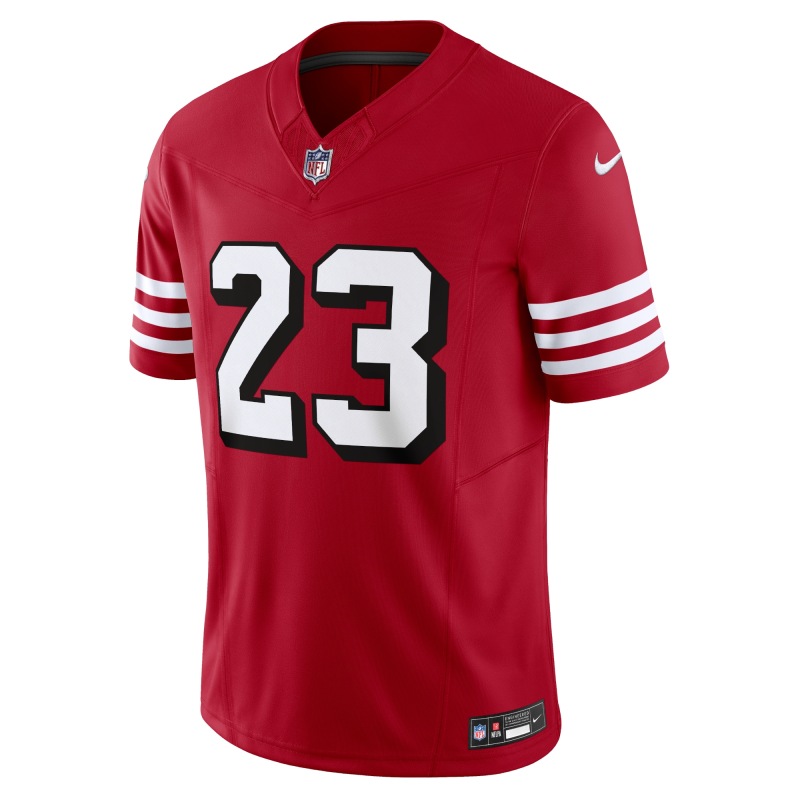 Men's San Francisco 49ers Christian McCaffrey Scarlet Vapor F.U.S.E. Limited Jersey