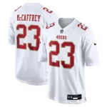 Men's San Francisco 49ers Christian McCaffrey Tundra White Fashion Game Jersey
