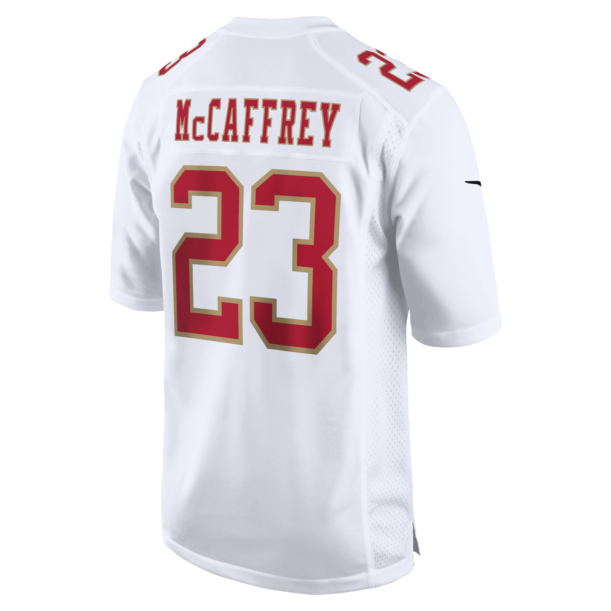 Men's San Francisco 49ers Christian McCaffrey Tundra White Fashion Game Jersey