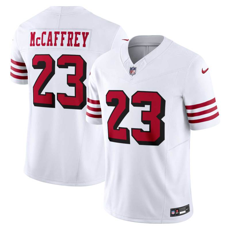 Men's San Francisco 49ers Christian McCaffrey White Vapor F.U.S.E. Limited 2nd Alternate Jersey