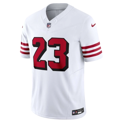 Men's San Francisco 49ers Christian McCaffrey White Vapor F.U.S.E. Limited 2nd Alternate Jersey 02