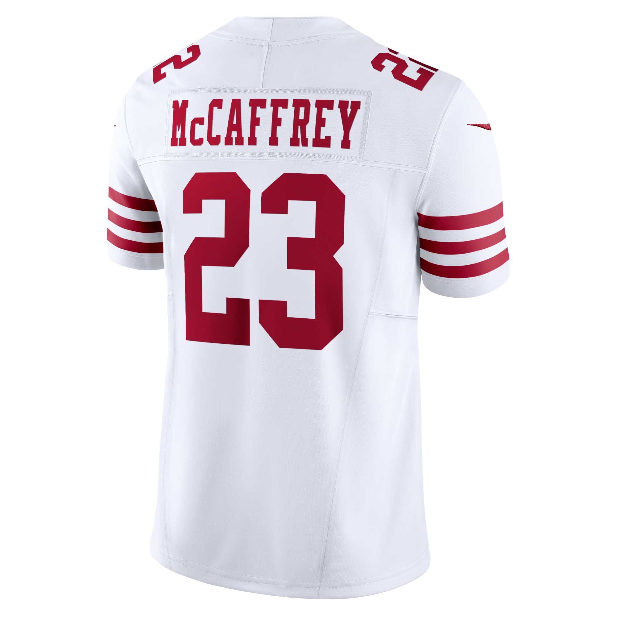 Men's San Francisco 49ers Christian McCaffrey White Vapor F.U.S.E. Limited Jersey