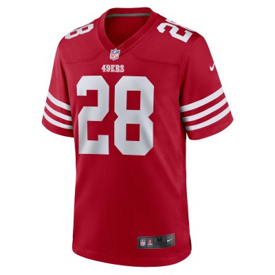 Men's San Francisco 49ers Darrell Luter Jr.  Scarlet Game Jersey 02