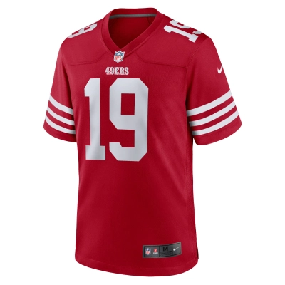 Men's San Francisco 49ers Deebo Samuel Scarlet Player Game Jersey 02
