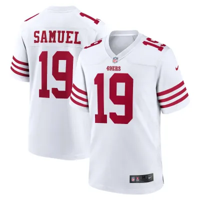 Men's San Francisco 49ers Deebo Samuel White Player Game Jersey 01