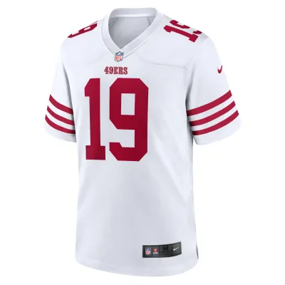 Men's San Francisco 49ers Deebo Samuel White Player Game Jersey 02