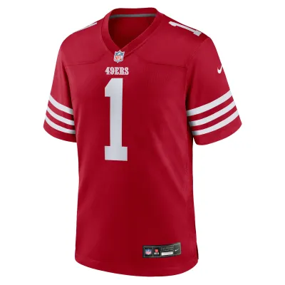 Men's San Francisco 49ers Deebo Samuel Sr Scarlet Men's Game Jersey 02