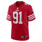 Men's San Francisco 49ers Earnest Brown IV  Scarlet Team Game Jersey