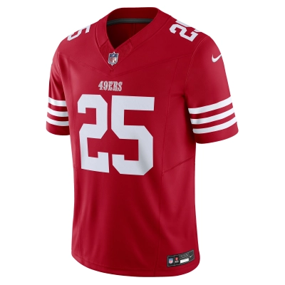 Men's San Francisco 49ers Elijah Mitchell Scarlet Vapor F.U.S.E. Limited Jersey 02