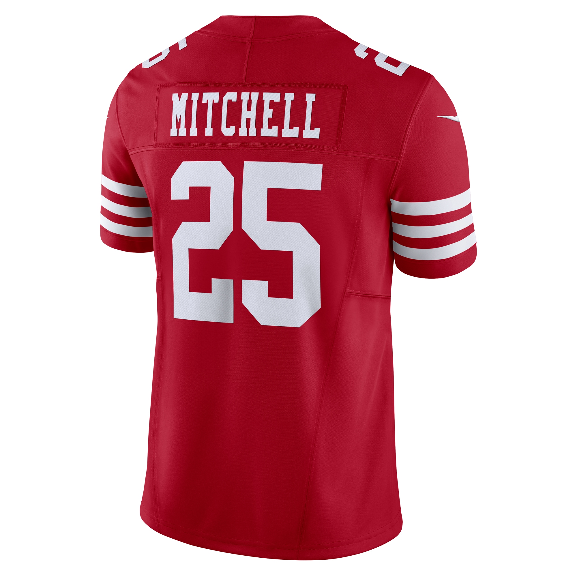 Men's San Francisco 49ers Elijah Mitchell Scarlet Vapor F.U.S.E. Limited Jersey