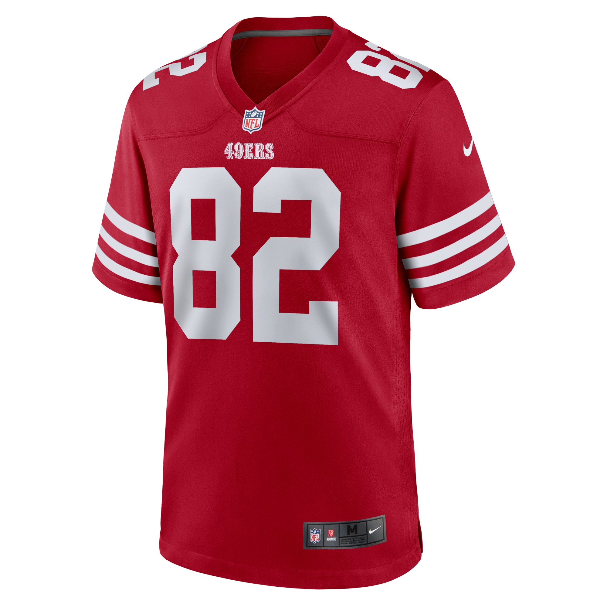 Men's San Francisco 49ers Eric Saubert  Scarlet Team Game Jersey