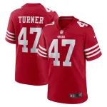 Men's San Francisco 49ers Ezekiel Turner  Scarlet Team Game Jersey