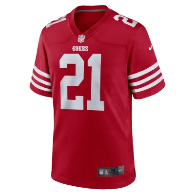 Men's San Francisco 49ers Frank Gore Scarlet Retired Player Game Jersey 02