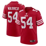 Men's San Francisco 49ers Fred Warner Scarlet Player Game Jersey
