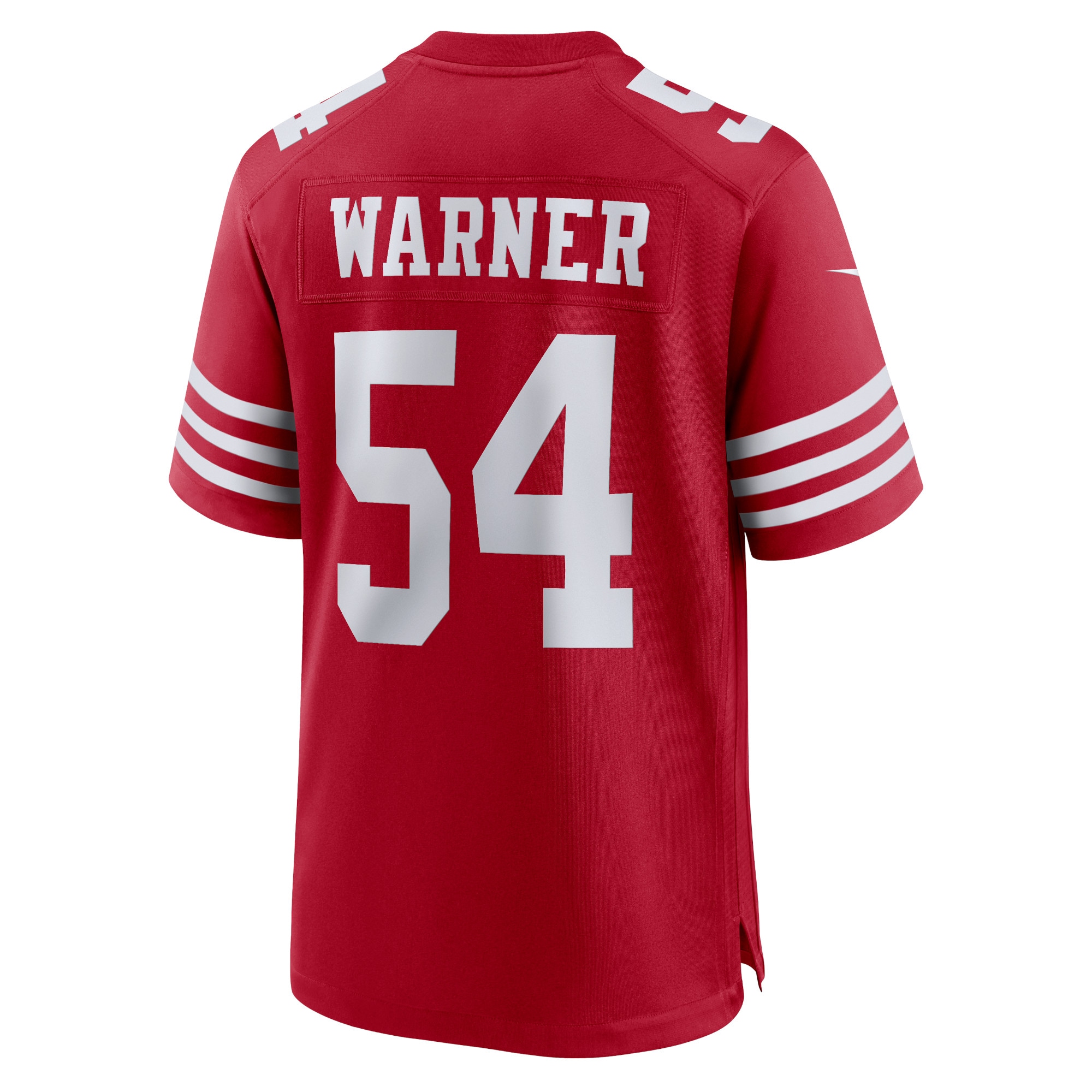 Men's San Francisco 49ers Fred Warner Scarlet Player Game Jersey