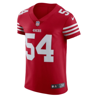 Men's San Francisco 49ers Fred Warner Scarlet Vapor Elite Jersey 02