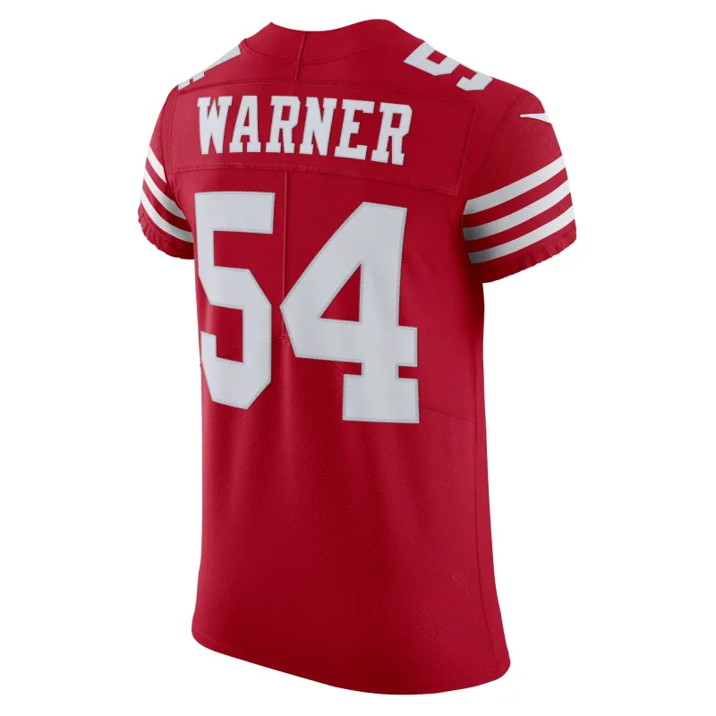 Men's San Francisco 49ers Fred Warner Scarlet Vapor Elite Jersey