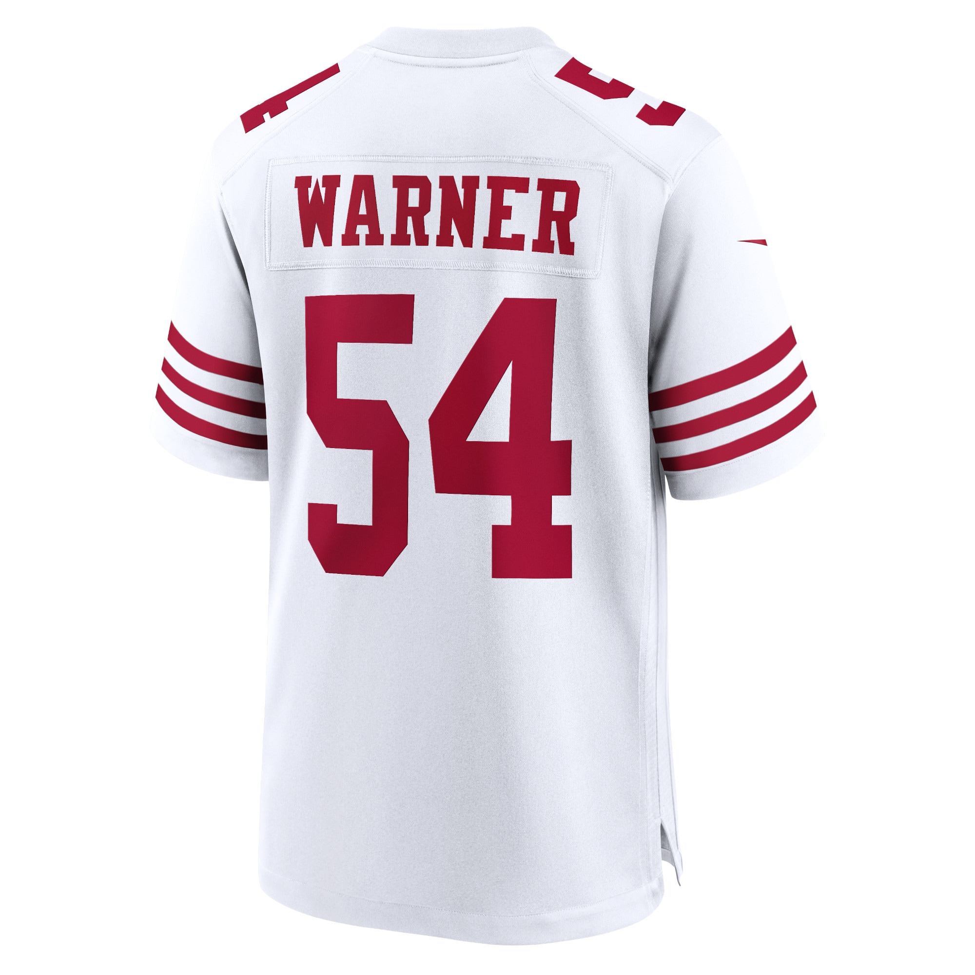 Men's San Francisco 49ers Fred Warner White Player Game Jersey