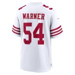 Men's San Francisco 49ers Fred Warner White Player Game Jersey