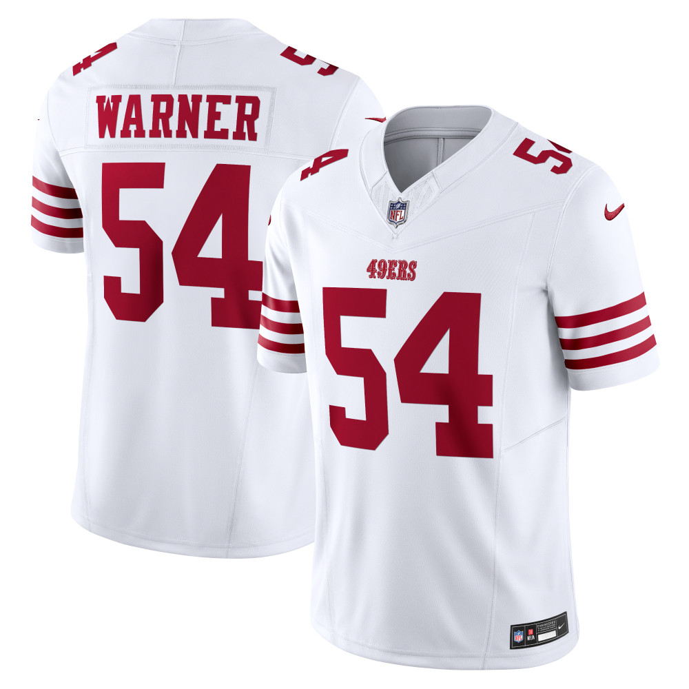 Men's San Francisco 49ers Fred Warner White Vapor F.U.S.E. Limited Jersey