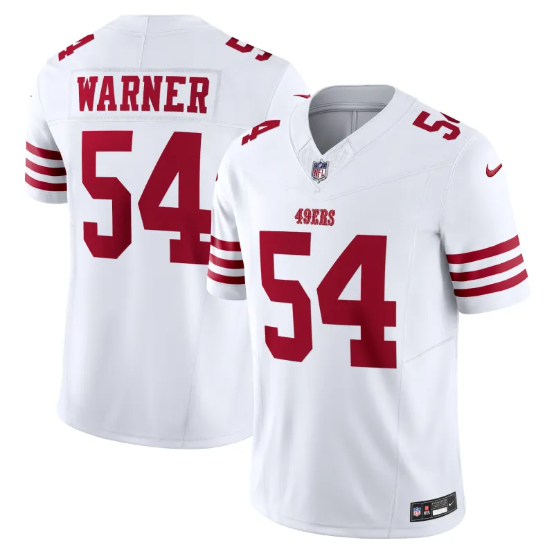 Men's San Francisco 49ers Fred Warner White Vapor F.U.S.E. Limited Jersey