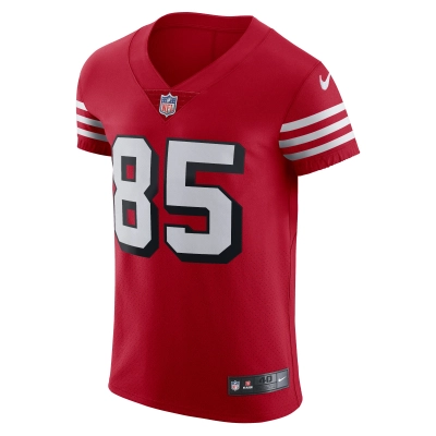 Men's San Francisco 49ers George Kittle Scarlet Alternate Vapor Elite Jersey 02