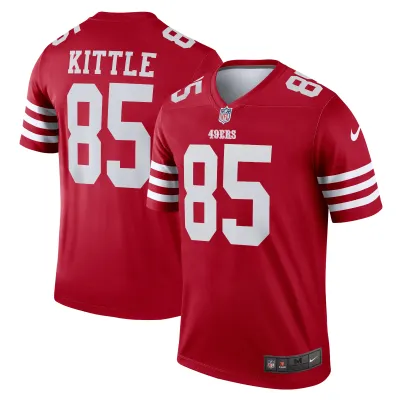 Men's San Francisco 49ers George Kittle  Scarlet Legend Jersey 01