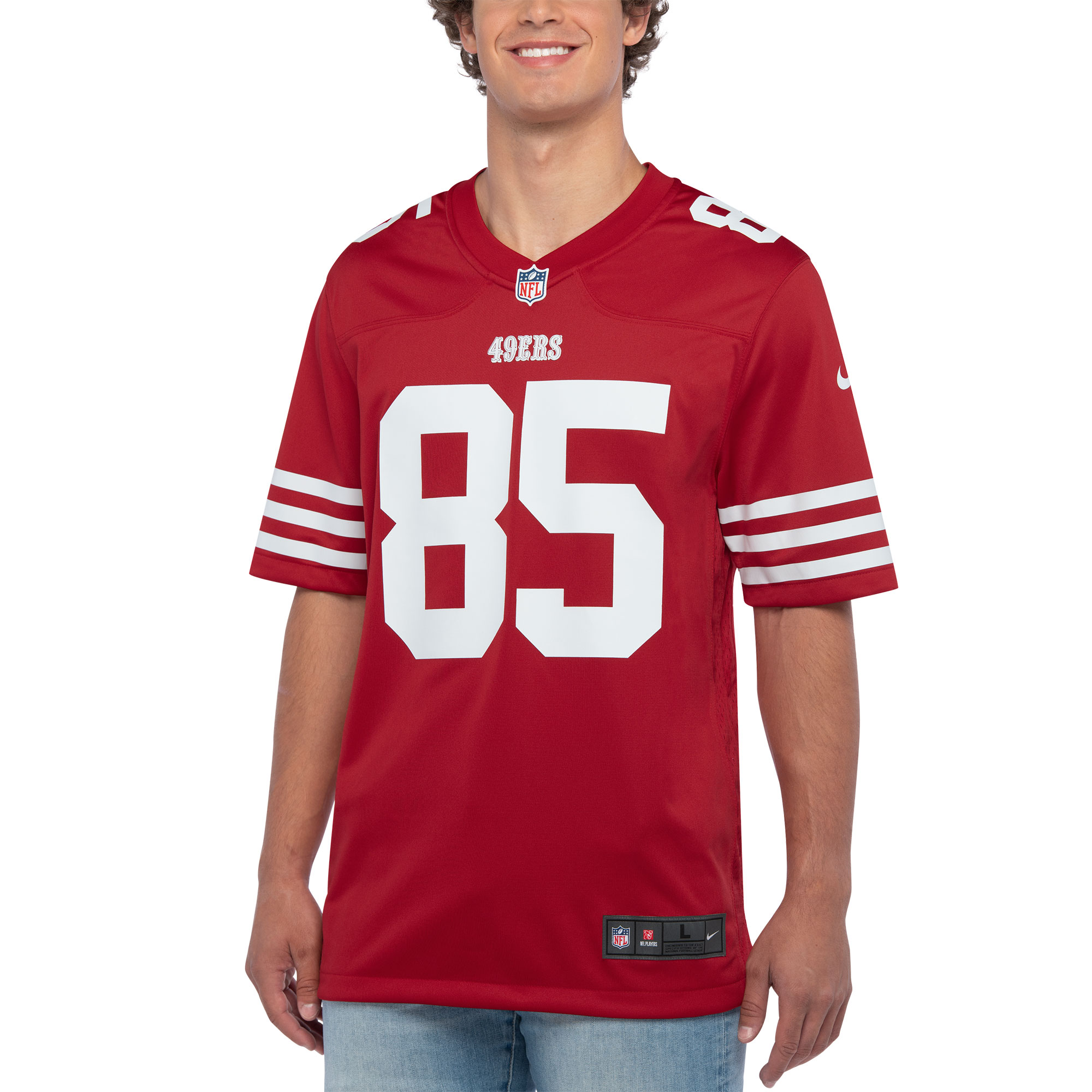 Men's San Francisco 49ers George Kittle Scarlet Player Game Jersey