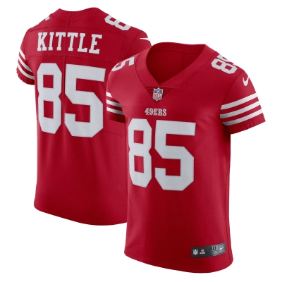 Men's San Francisco 49ers George Kittle Scarlet Vapor Elite Jersey 01