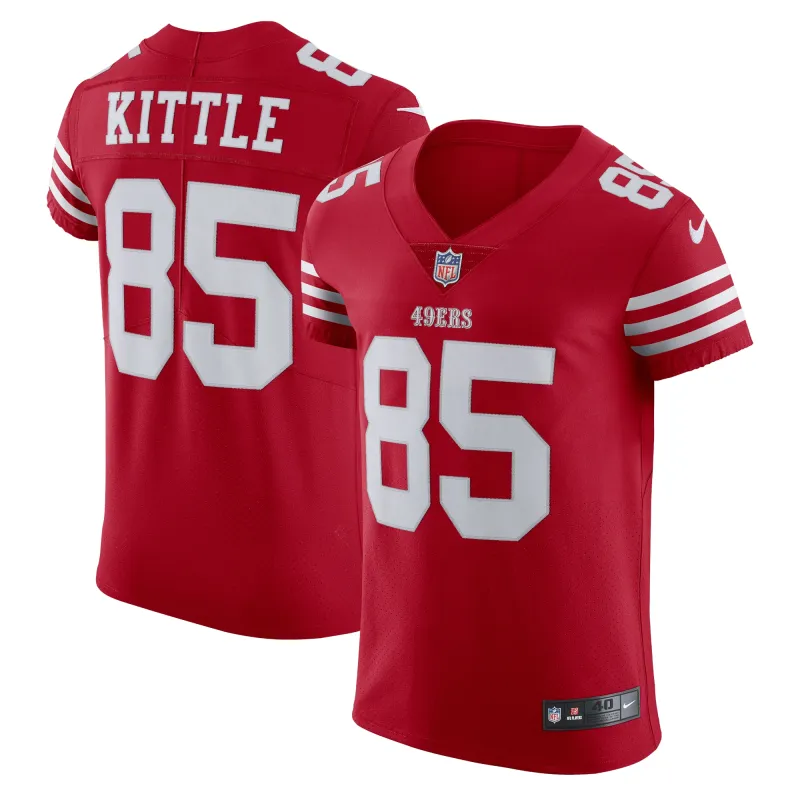 Men's San Francisco 49ers George Kittle Scarlet Vapor Elite Jersey