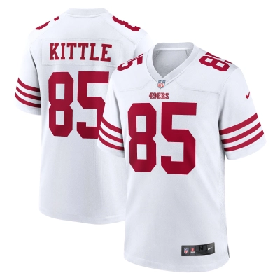 Men's San Francisco 49ers George Kittle White Player Game Jersey 01