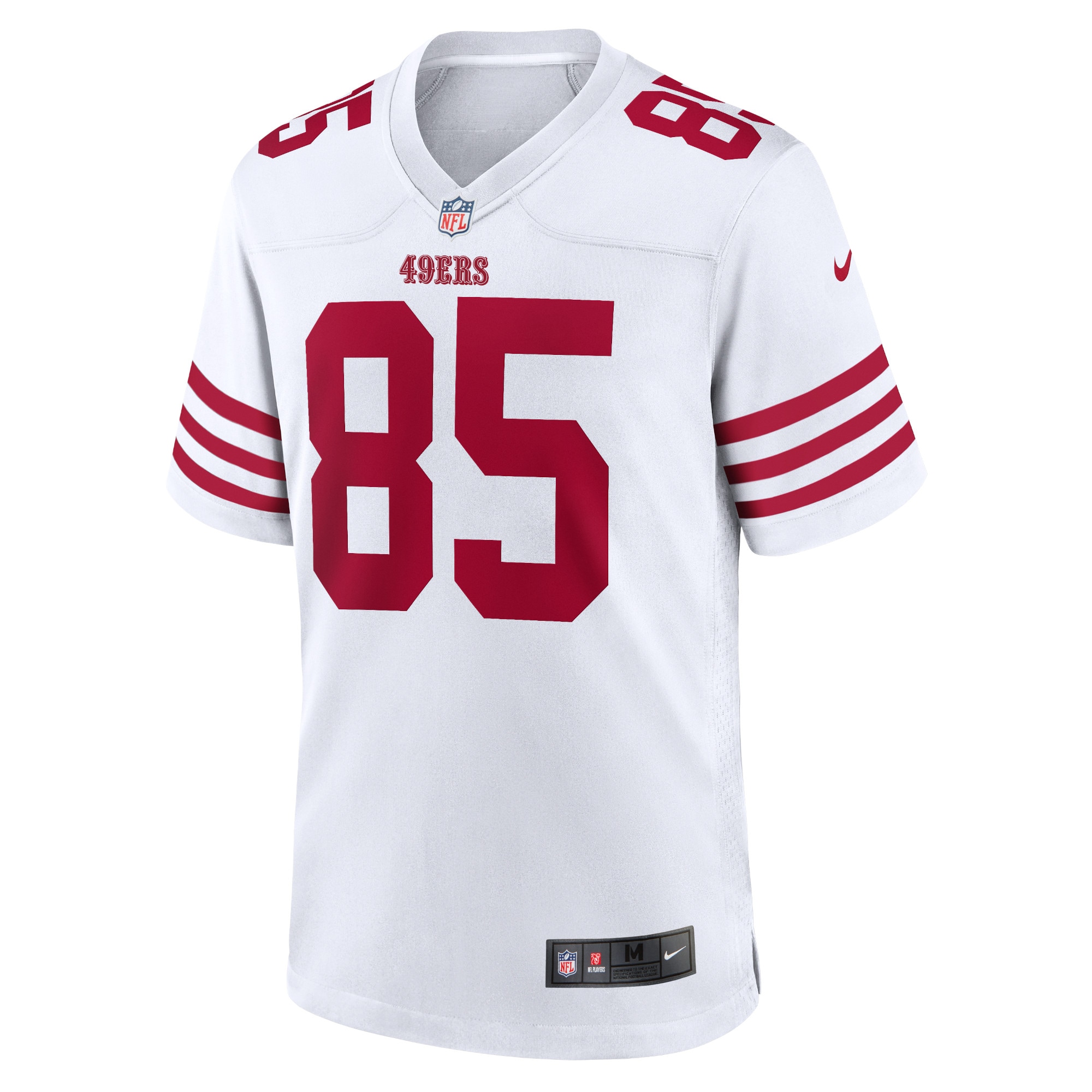 Men's San Francisco 49ers George Kittle White Player Game Jersey
