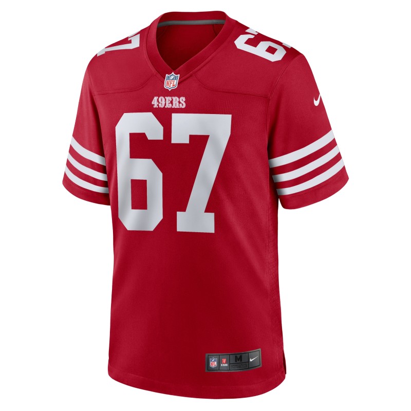 Men's San Francisco 49ers Isaac Alarcon  Scarlet Team Game Jersey