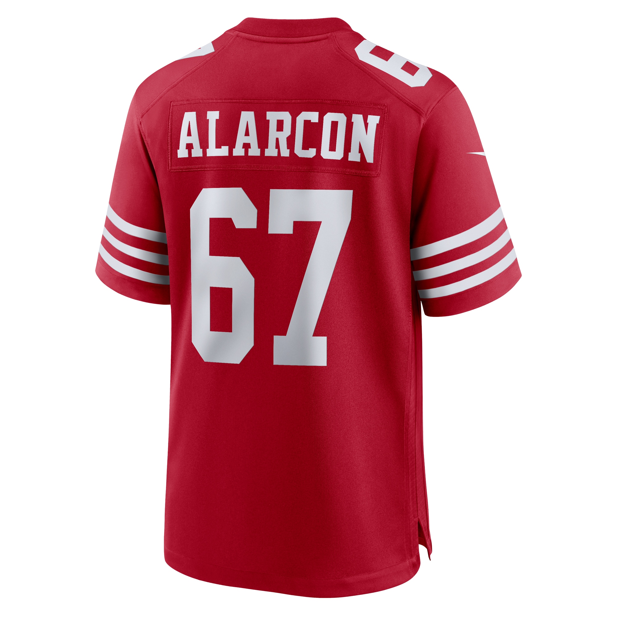 Men's San Francisco 49ers Isaac Alarcon  Scarlet Team Game Jersey