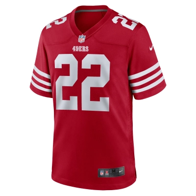 Men's San Francisco 49ers Isaac Yiadom  Scarlet Team Game Jersey 02