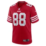 Men's San Francisco 49ers Jake Tonges  Scarlet Team Game Jersey