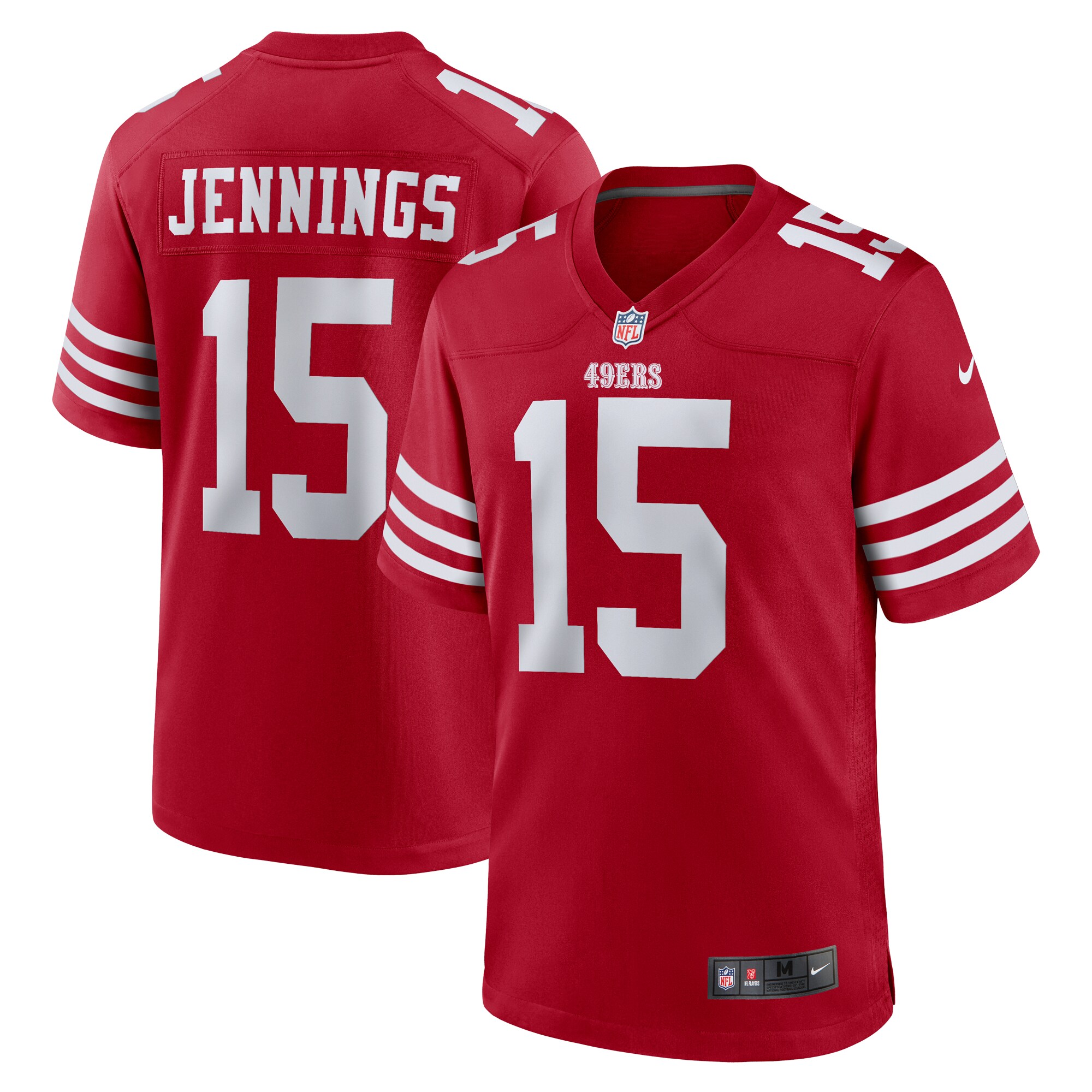 Men's San Francisco 49ers Jauan Jennings  Scarlet Game Jersey