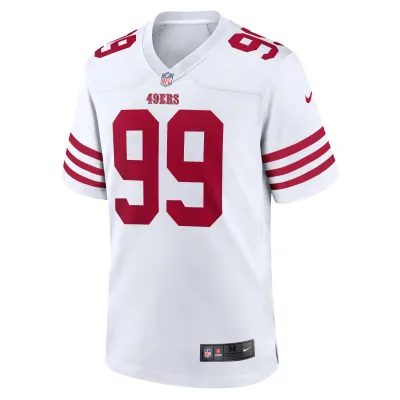 Men's San Francisco 49ers Javon Kinlaw White Player Game Jersey 02