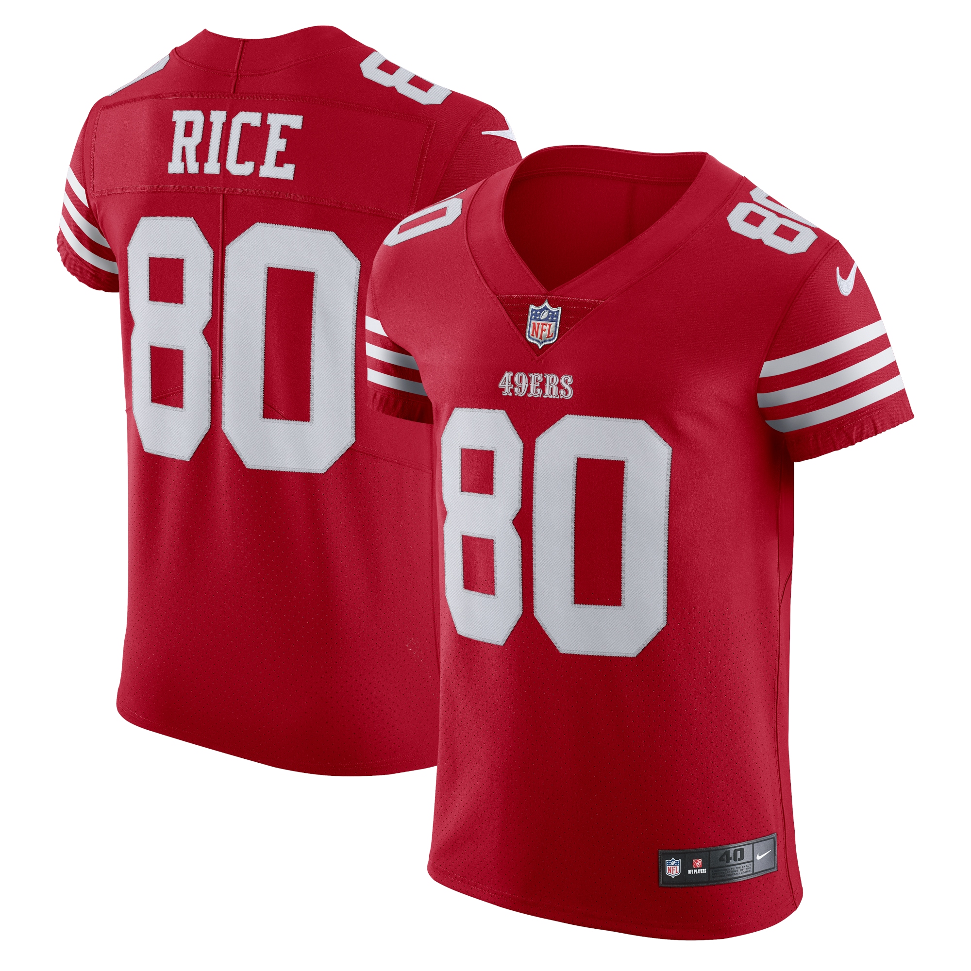 Men's San Francisco 49ers Jerry Rice Scarlet Vapor Elite Retired Player Jersey