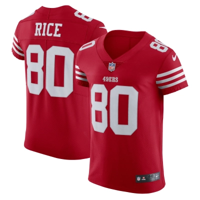 Men's San Francisco 49ers Jerry Rice Scarlet Vapor Elite Retired Player Jersey 01