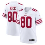 Men's San Francisco 49ers Jerry Rice White Retired Player Game Jersey