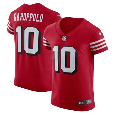 Men's San Francisco 49ers Jimmy Garoppolo Scarlet Alternate Vapor Elite Jersey 01
