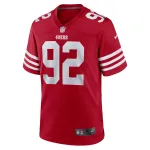 Men's San Francisco 49ers Jordan Elliott  Scarlet Team Game Jersey