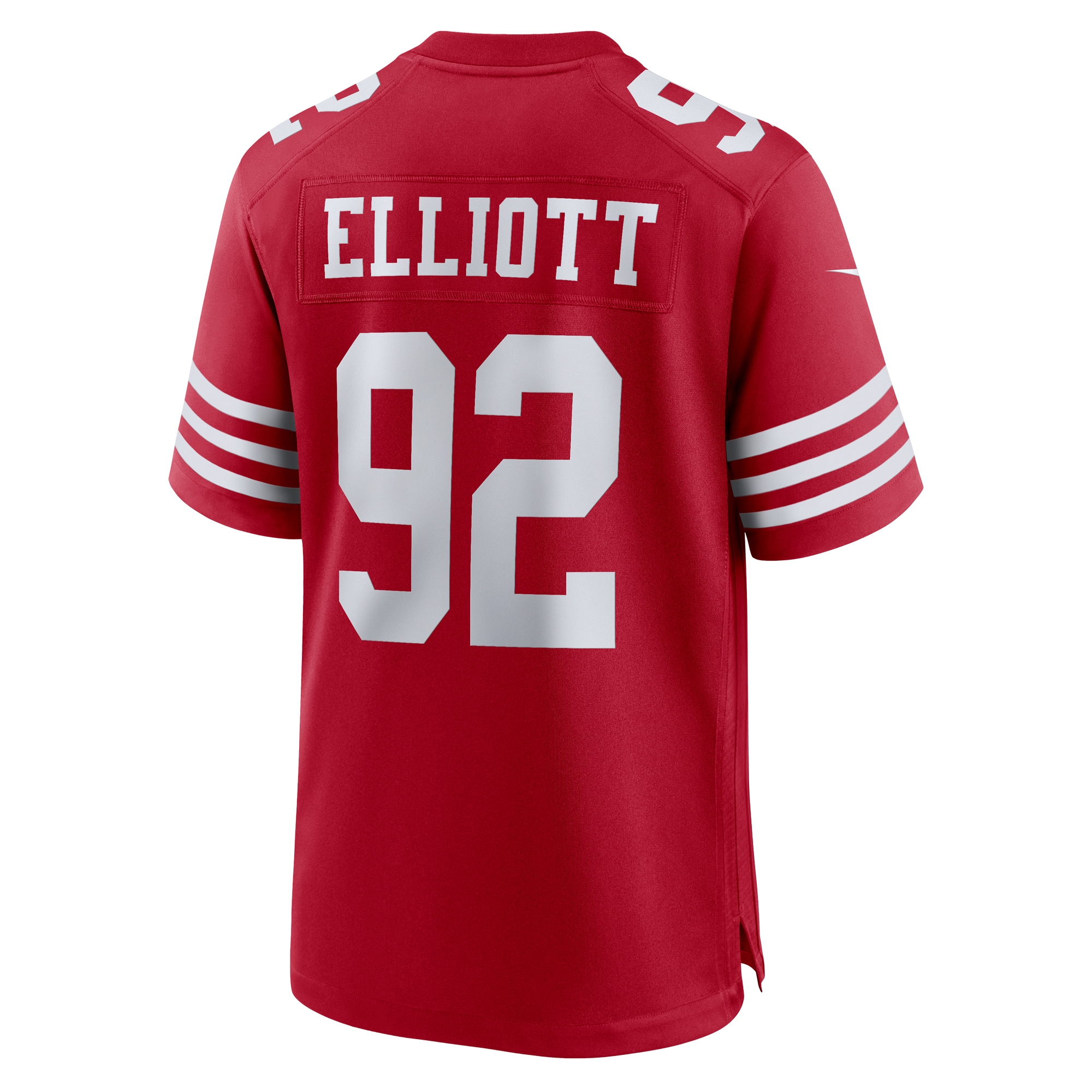 Men's San Francisco 49ers Jordan Elliott  Scarlet Team Game Jersey